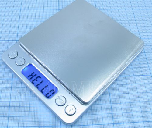 Весы цифровые 0 - 2000гр х 0,1гр MH-267-2 (№267); с подсветкой; (бат R03/2 AAA в комплекте); DIGITAL TOPSCALE - 069067-