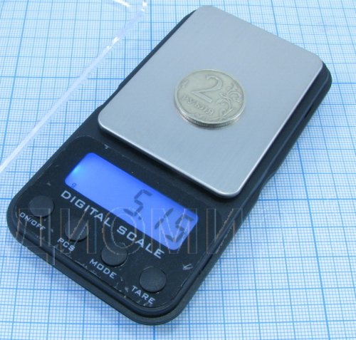 Весы цифровые 0 - 200гр х 0,01гр. IPG-Series (№1762) с подсветкой (бат R03/2 AAA в комплекте); Digital Pocket Scale - 076682- фото 2