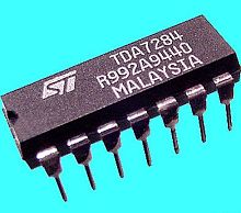 Микросхема TDA7284 orig /Recorder, A/W-Verst., ALC, Ucc=3..12V/ DIP14