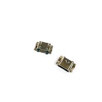 Разъем - гнездо microUSB-B (7pin) на плату; ver.2.0 Горизонт.исполн; врезной монтаж (7 контактов-SMD/ 4 уст.лепестка-SMD) дл=7мм/ шир=7.4мм/10.6мм с к