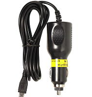 Зарядное устройство автомобильное, 5V, 2.0A, 10W, штекер: microUSB (5pin), вх: 12-15V, вх. разъем: в прикуриватель