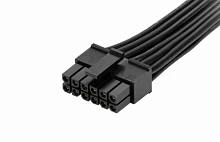 РАЗЪЕМ питания низковольт 12pin MMF-2x6F pitch шаг 3.0мм (Micro-FIT) (штекерный корпус + гнездовые контаты провода 0.3m AWG20=0.5mm2, Корпус 7х19х14,5