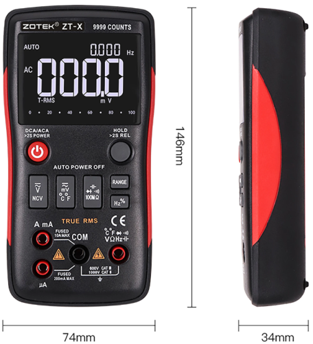 Мультиметр цифровой ZOYI ZT-X фото 2