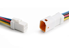 Разъем герметичный 6-ти контактный (6 PIN) (IP67) КОМПЛЕКТ (штыревая+гнездовая часть) ЦЕНА ЗА КОМПЛЕКТ