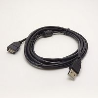 КАБЕЛЬ USB >USB AM-AF ver.2.0 3,0м ( фактич=2,65-3м ) с фильтром  УДЛИНИТЕЛЬ (штек.USB A - гн.USB A)