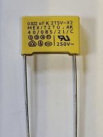 Конденсатор помехоподавляющий К 0.022 mkF (22000 пф) 275VAC 