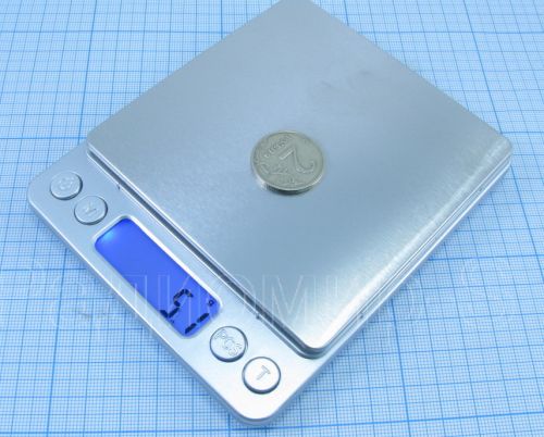 Весы цифровые 0 - 2000гр х 0,1гр MH-267-2 (№267); с подсветкой; (бат R03/2 AAA в комплекте); DIGITAL TOPSCALE - 069067- фото 2