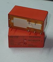 Реле э/м DC12V 16A 8pin, пайка (PCB), Контакты: 1 перекл.группа (1С) (8A/; 16A/250VAC) 29x12,7x15,7мм (SCHRACK RT314012)