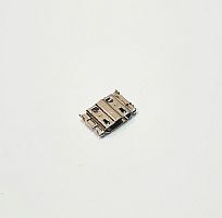Разъем - гнездо microUSB-B(11pin) на плату; ver.2.0 врезной монтаж, ОБРАТНЫЙ ( 7х10мм ), ( 4 установ. лепестка DIP ) SAMSUNG I9300 / I9205 / I9305 / I