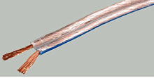 Акустический кабель Алюминий прозрачный 2X2,5 (13AWG) (бухта-100м) (SCC-TR CCA) (SCC-TR-2.50) BLUELINE max.R=5.80Ohm/km (PREMIER)