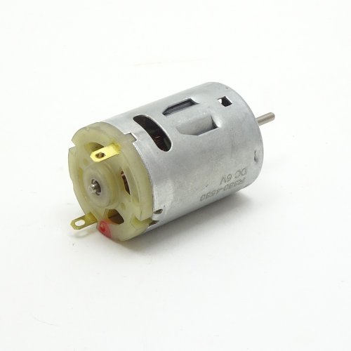 ДВИГАТЕЛЬ ЭЛЕКТРИЧЕСКИЙ DC6,0V (18.6W , реж. холост. хода -19500об/мин , 0.95A) R380-4530 (37.8 х 27.7мм цилиндрич. вал 2.3мм длина 16.4мм) жест. выво фото 2