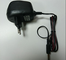 Блок питания трансформаторный, 6V, 0.5A, 3W, штекер: 5,5 х 2,1мм, вх: AC 220V, пластик  БПС1 6 В-0,5А