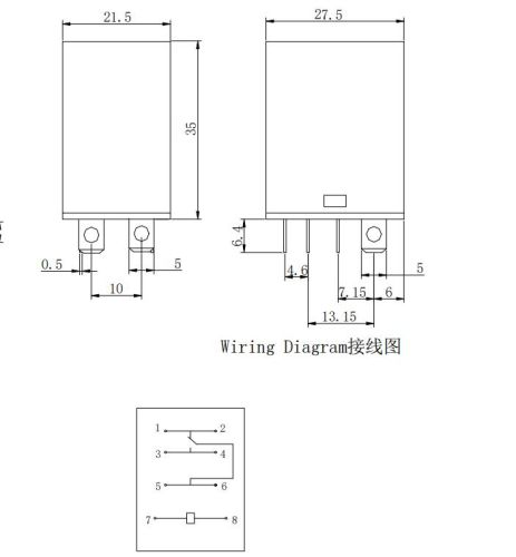 Реле э/м DC12V 15A 8pin, в панель/под клеммы, Контакты: 1 перекл.группа (1С) (28VDC/15A; 250VAC/15A) 27x20x35мм (HE LI SHUN HLS-13F-1C) Сокет для уста фото 3 Реле э/м DC12V 15A 8pin, в панель/под клеммы, Контакты: 1 перекл.группа (1С) (28VDC/15A; 250VAC/15A) 27x20x35мм (HE LI SHUN HLS-13F-1C) Сокет для уста фото 3