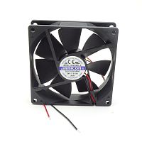 Вентилятор DC24V, 92x92x25мм, 7 лопастей, 2800об/мин., подш. скольжения, 2pin, 0.19A 3.6W 35дБ JF0925S2H-R, пластик (YM2409PTS1, JF0925S2H-001-065R)