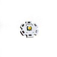 СВЕТОДИОД   10W   БЕЛЫЙ ( 3500K ) 1200Lm,  U=3,0-3,6Vv,  I=3A,  угол свеч=120°,  CREE XML-2 , на радиаторе-площадке d=20мм, 