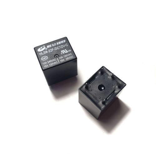 Реле э/м DC12V 10A 5pin, пайка (PCB), Контакты: 1 перекл.группа (1С) (28VDC/10A; 240VAC/10A (120VAC/15A)) 19x16x20мм (HE LI SHUN HLS8-22F-DC12V-C) фото 5 Реле э/м DC12V 10A 5pin, пайка (PCB), Контакты: 1 перекл.группа (1С) (28VDC/10A; 240VAC/10A (120VAC/15A)) 19x16x20мм (HE LI SHUN HLS8-22F-DC12V-C) фото 5