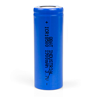 АККУМУЛЯТОР   18500  3,7V  1900mAh  (18х50mm)  INDUSTRIAL ICR18500    Li-ION   (литий-ион) 