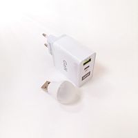 БЛОК ПИТАНИЯ GaN PD (Gallium Nitride Quick Charger) 65W; VAC=110-240V; 50-60Hz; Разъемы Type-C / USB-A; функция быстрой зарядки USB QC3.0