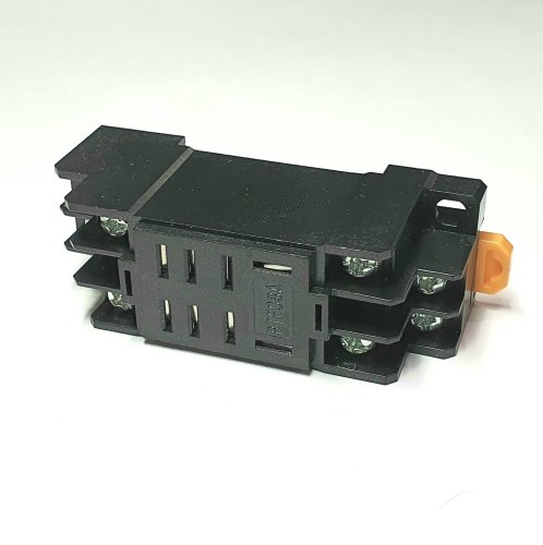 Колодка для реле: 8pin PTF08A  ( на DIN-рейку ); Ток коммутации - 10А; Для реле с видом контактов "2С"( 2 группы контактов), Подходит для реле: < 491 фото 3