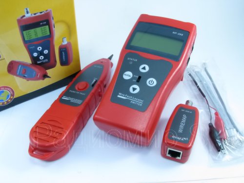 Кабельный ТЕСТЕР- трассоискатель многофункциональный NF-308 Обнаруж. любых типов проводников,измер. длины до места КЗ, и др Кабельный ТЕСТЕР- трассоискатель многофункциональный NF-308 Обнаруж. любых типов проводников,измер. длины до места КЗ, и др