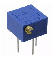 РЕЗИСТОР подстроечный 3266P    2K (202) 3pin (СП5-2) (под отвертку горизонт. монтаж)