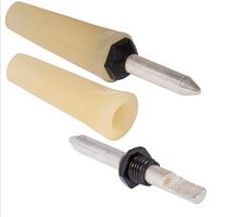 Разъем вилка (штекер) Ш4.0 белый/чёрный d=4mm/L=50mm