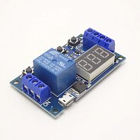 МОДУЛЬ РЕЛЕ задержки времени включения с индикацией и кнопками для ARDUINO U(пит): 12V; ток(max): 10A; вр.переключения: 0-999сек.  Реле: SRD-12VDC-SL-
