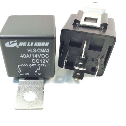 Реле автомобильное э/м DC12V 40A 5pin, в панель/под клеммы, Контакты: 1 перекл.группа (1С) (14VDC/40A/30A) 28x28x26мм (HE LI SHUN HLS-CMA3-DC12V-C) фото 3