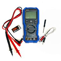 Мультиметр OW18A  ( С термопарой ) Udc=20mV-1000V; Uac=20mV-750V; Idc=200µA-20A; 200µA-20A; R=200Ω-200MΩ; Cx=2nF-20mF; F=200Hz-20MHz; t= -50°С...+400°
