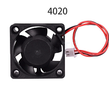 Вентилятор DC24V, 40x40x20мм, 7 лопастей, подш. скольжения, разъем: фишка-2pin, 2pin Tidar 4020, пластик