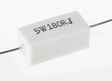 РЕЗИСТОР 5W     180 OM керамика SQP5 RX27-1
