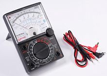 Мультиметр YX360TReb Стрелочный Udc=10mV- 1000V; Uac=10-1000V; Idc=50mkA-0,25A; R=1oM-10koM/ измерение уровня сигнала: -10dB … +62dB/ звук.прозв.соед.
