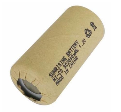 АККУМУЛЯТОР    1,2V   2000mAh (10С) SC  Ni-Cd  ( 23х43мм ) В картоне   INDUSTRIAL D-SC2000HP HP- high power   фото 2