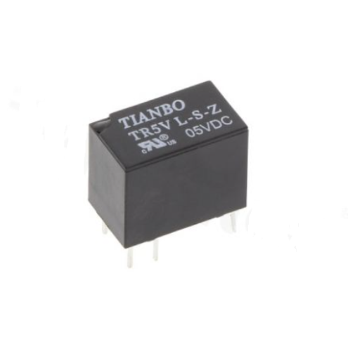 Реле э/м DC5V 1A 6pin, пайка (PCB), Контакты: 1 перекл.группа (1С) (24VDC/1A; 120VAC/1A) 12,4x7,4x10мм (TIANBO TR5V L-5VDC-S-Z) фото 3