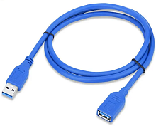 КАБЕЛЬ USB >USB AM-AF ver.3.0   3,0м  УДЛИНИТЕЛЬ (USB-AF USB-AM) - черный "ГАРНИЗОН"