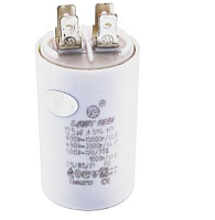 Конденсатор Пуско-рабочий 12.5 mkF 450V 5% (двиг=220W) d36х58 ( с клеммами 2+2шт) "Last One"