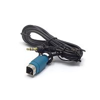 Автопереходник  AUX IN-вход  Alpine  FullSpeed (штекер два среза)на  Jack 3.5mm -3pin Стерео Штекер  3.5MM Aux input cable for Alpine iPod Full Speed 
