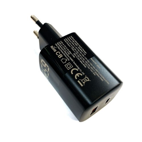 БЛОК ПИТАНИЯ FNIRSI GaN PD (Gallium Nitride Quick Charger) 65W; VAC=110-230V; 50-60Hz; Разъемы Type-C / USB-A; Модель: RY-U65A фото 3