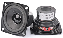 ДИНАМИК НЧ 53MM 8 OM 10W YD50-4B (посадочн. место 53мм/ высота 36мм); пластиковый диффузор; под крепление