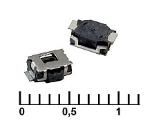 Микрокнопка прямоугольная тактовая, 2pin, 5x3,6x1,5мм, L=5,5мм, SMD угловой (IT-1136E)