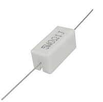 РЕЗИСТОР 5W        0.1 OM керамика SQP5 RX27-1 5% (Замена ПЭВ, С5-35, С5-37) (Размеры 22х10х9мм)