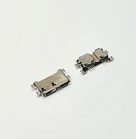 Разъем - штекер microUSB-B (10pin) на плату; ver.3.0 13045 Без корпуса;врезной монтаж (4 установ. лепестка SMD) (дл=13мм/шир=8мм) ( Micro USB 3.0 SA1 