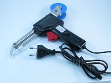 ПАЯЛЬНИК 30W/60W 220V ZD-551  "пистолет"; с автоподачей припоя: d=3-8мм (рукоятка с клавишей подачи припоя для возможн.работы одной рукой) ; нихром.на
