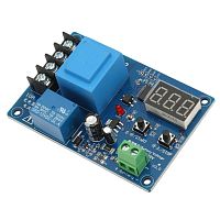 Модуль управления зарядкой аккумуляторов XH-M602, диапазон контроля напряжения 3,7–120 В, релейный выход, автостарт/отключение зарядного устройства,