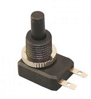Выключатель для торшера, 2pin, OFF-ON с фиксацией, AC 220/250V 1.0A, корпус: черный (PBS-104)