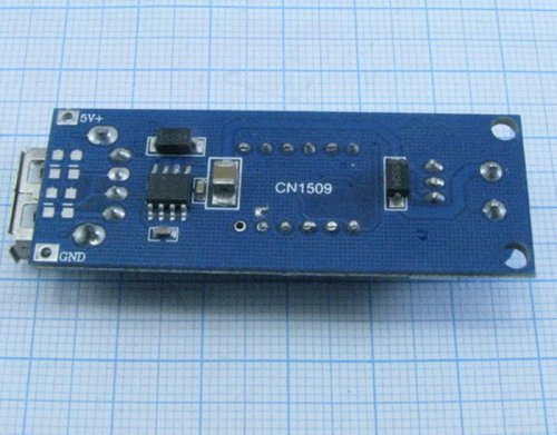 Понижающий DC-DC 6...40V >> 5V; max 3A (свыше 2A+ радиатор) с ВОЛЬТМЕТРОМ на XL1509  Преобразователь напряжения; на выходе - гнездо USB-A; габариты: 6 фото 2