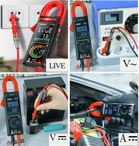 КЛЕЩИ ДЛЯ ИЗМЕРЕНИЯ ПОСТ/ПЕРЕМ ТОКА ST213 ANENG 6000 отсчетов  Iac/dc=0,3A..400A/ Uac.=0,1V..600V/ Udc=0,1V..600V/ R=0 OM..60MOm/ Емкость0 nF..60mF F= фото 5