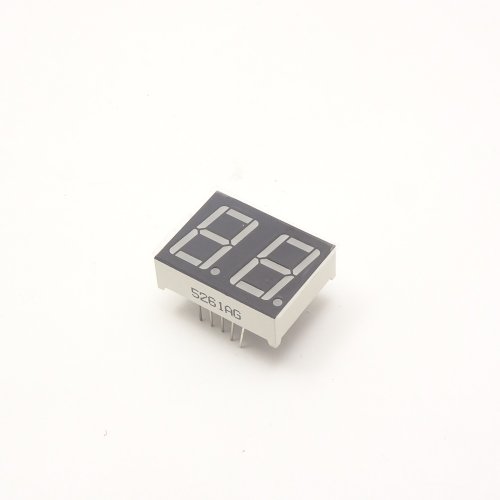 Индикатор цифровой KEM- 5261AG зеленый   7-сегм. 10pin (25х19х7мм)  (общий Катод) 2-разрядный фото 2
