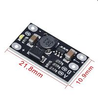 Повышающий DC-DC 3,7V(2.5-5V) >> 5...12V (5V(1,2A)/ 8V(0,7A) /9V(0.7A) /12V (0.5A) ; max 6W  на МТ3608(марк. B6289A) Преобразователь напряж; плата:22х