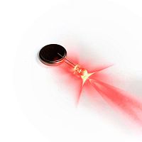 СВЕТОДИОД  5мм  КРАСНЫЙ  15cd ( 15000 mCd )   ( цв.линзы: прозрачн. ),  угол свеч: 15°,  U=2V; I=20mAh; DFL-5013URC-15